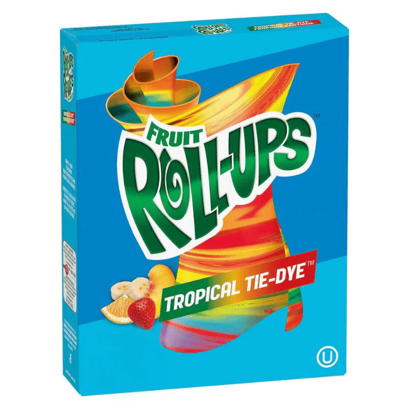 Betty Crocker Fruit Roll Ups Tropical Tie-Dye (141g-10 Rolls)