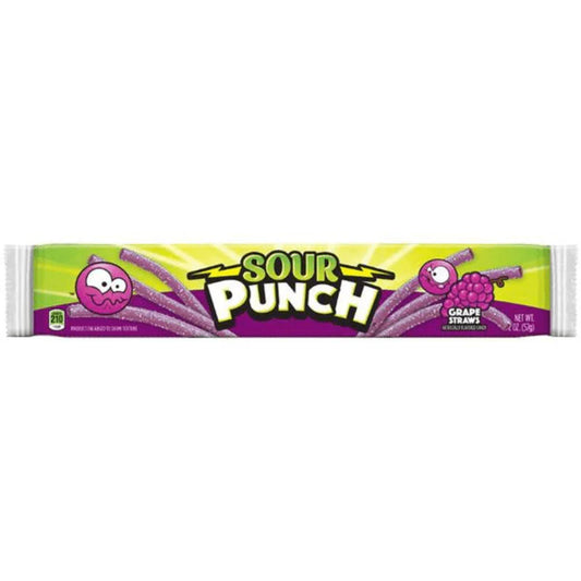 Sour Punch Straws Grape (56g)