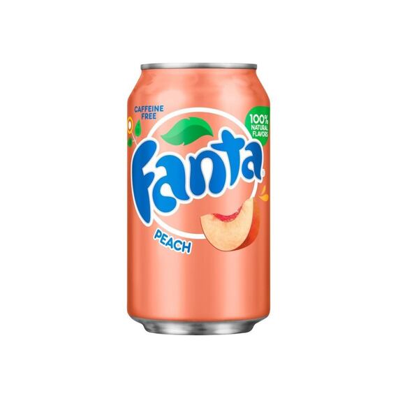 Fanta peach carbonated soda 355 ml